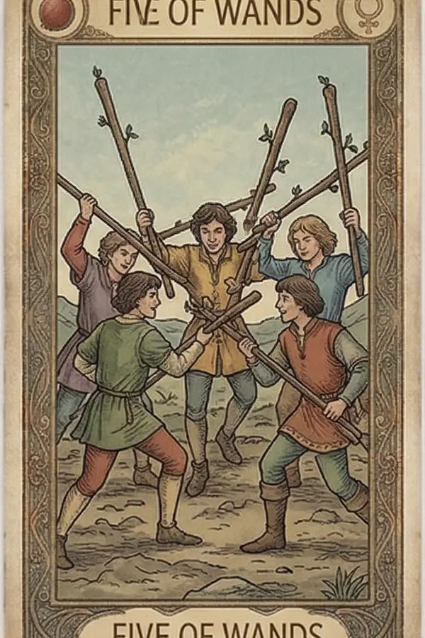 Botok Ötös tarot kártya