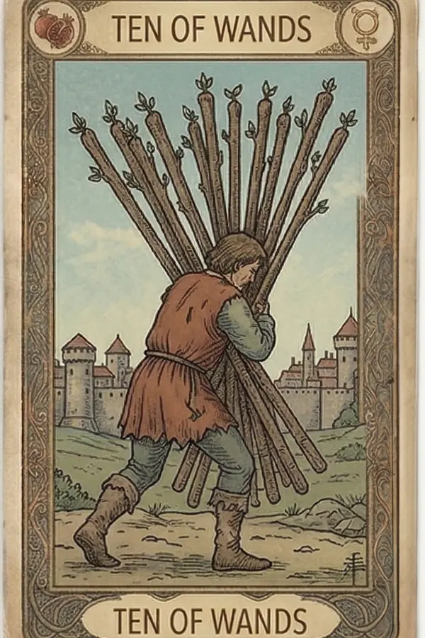 Botok Tízes tarot kártya