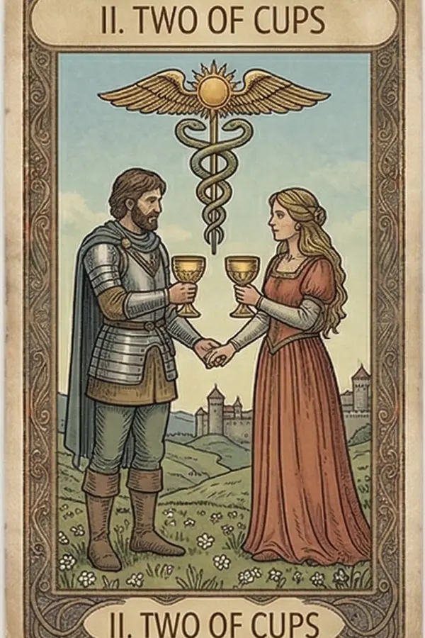 Kelyhek Kettes tarot kártya