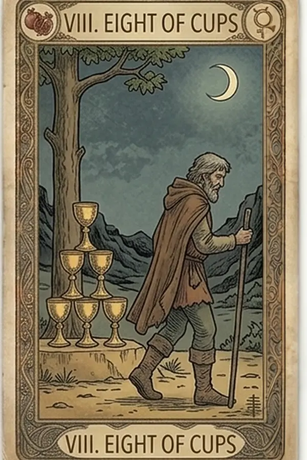 Kelyhek Nyolcas tarot kártya