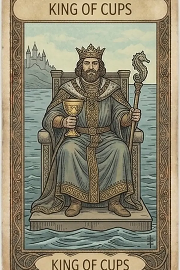 Kelyhek Király tarot kártya
