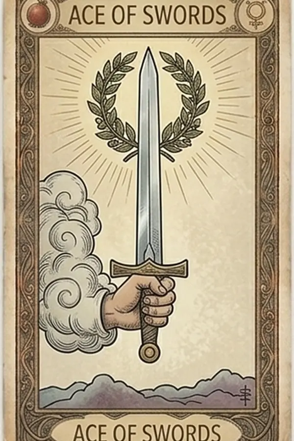 Kardok Ásza tarot kártya
