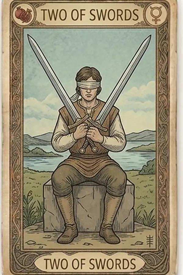 Kardok Kettes tarot kártya