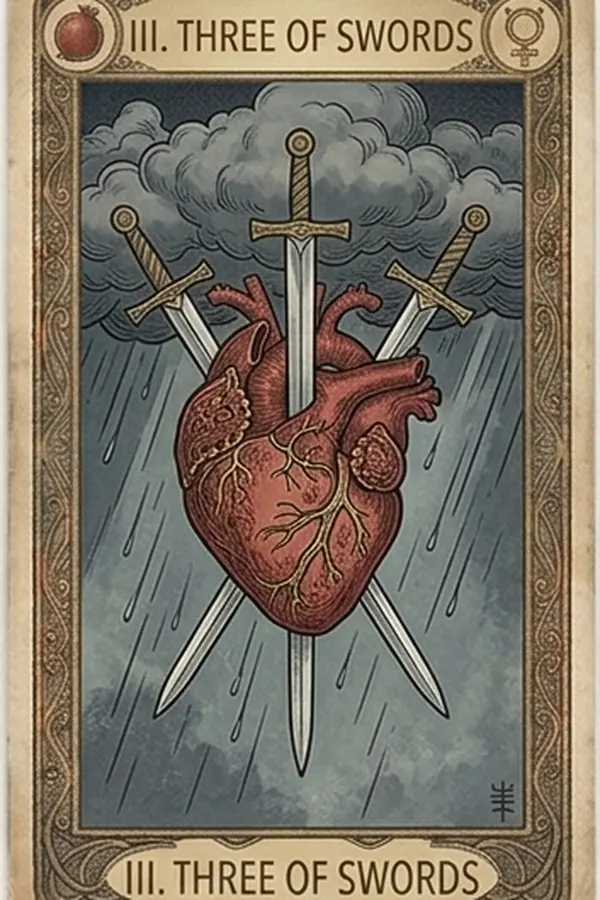 Kardok Hármas tarot kártya