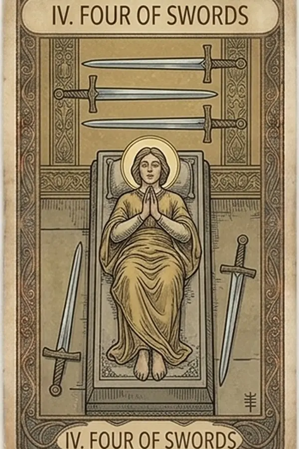 Kardok Négyes tarot kártya