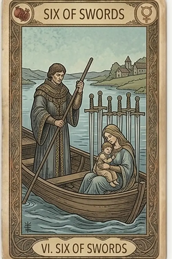 Kardok Hatos tarot kártya
