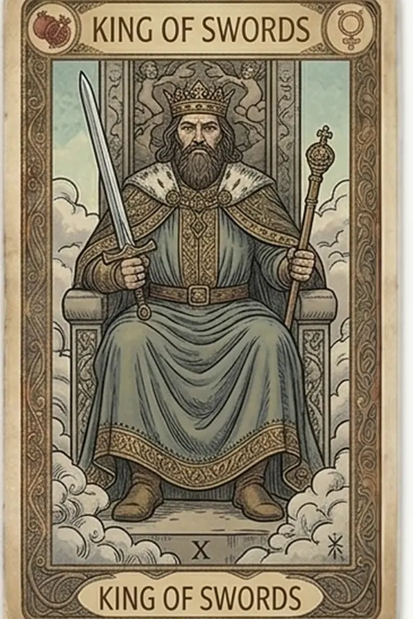 Kardok Király tarot kártya