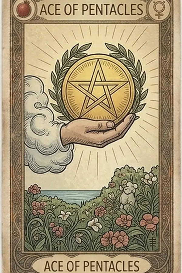 Érmék Ásza tarot kártya