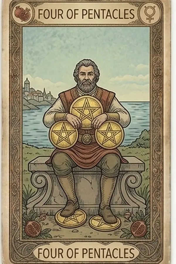 Érmék Négyes tarot kártya