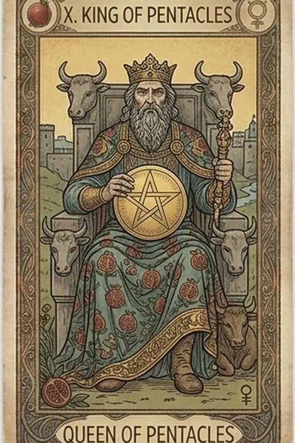 Érmék Király tarot kártya